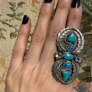 Ride The Sky sterling silver turquoise ring